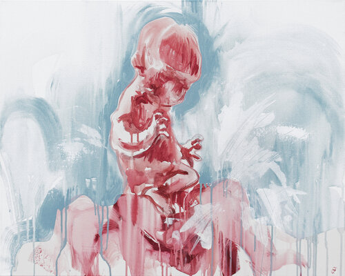 Playing with Water 02. Little Child. by Inna Geyyer, Painting for Sale on Singulart