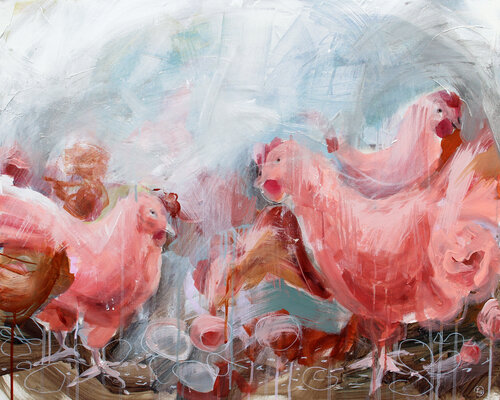 The Light Between par Inna Geyyer, Peinture en vente sur Singulart