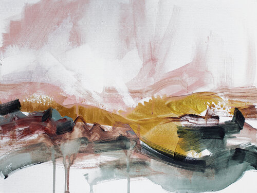 Golden Hill by Inna Geyyer, Painting for Sale on Singulart