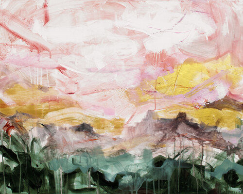 Meadow at Last Light by Inna Geyyer, Painting for Sale on Singulart