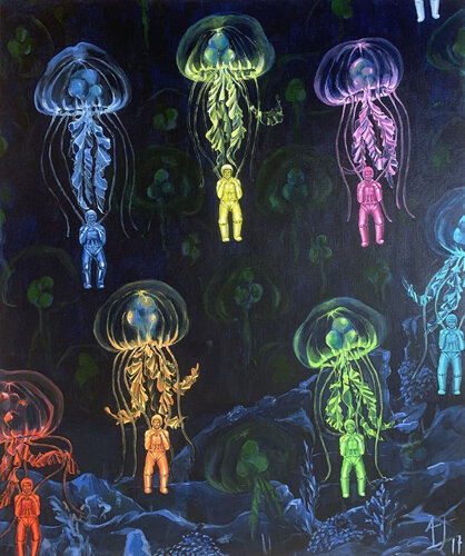 JELLYCHUTES II von SOFIA CRISTINA JIMENEZ, Malerei kaufen auf Singulart