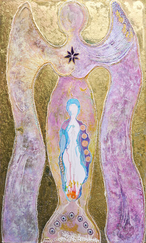 Engel im Stern der Schöpfung by Erika Margarete Jansen, Painting for Sale on Singulart