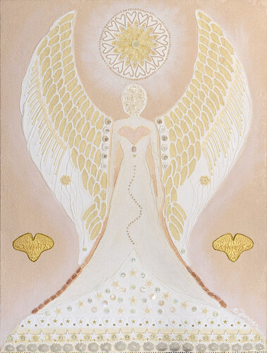 Engel Rosa van Erika Margarete Jansen, Schilderij te koop op Singulart