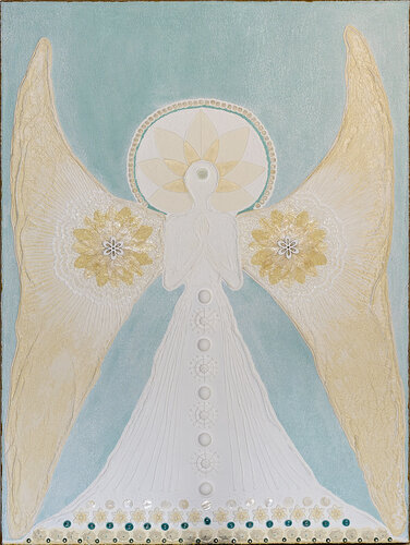 Engel Blau by Erika Margarete Jansen, Painting for Sale on Singulart