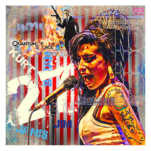 "Amy - Club 27" de LUC BEST, Impresión a la venta en Singulart