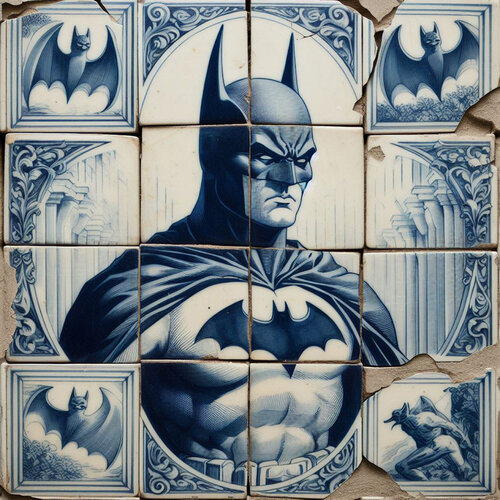 "Batman from Delft" de LUC BEST, Impresión a la venta en Singulart