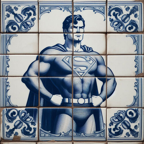 "Batman from Delft" de LUC BEST, Impresión a la venta en Singulart