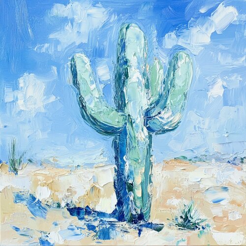 Cactus Guardian of the West van Lucy Moon, Digitaal te koop op Singulart