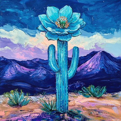 Sunset in the Arizona Desert van Lucy Moon, Digitaal te koop op Singulart