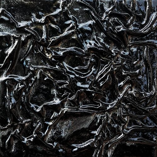 Black 3D Abstraction van Lucy Moon, Schilderij te koop op Singulart