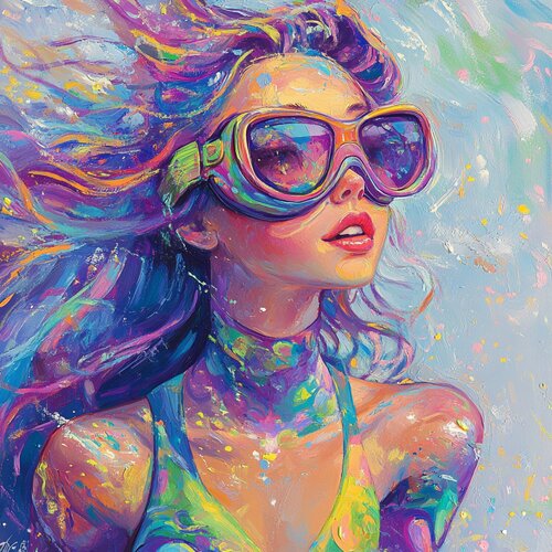 Where the Girl Meets the Ocean van Lucy Moon, Digitaal te koop op Singulart