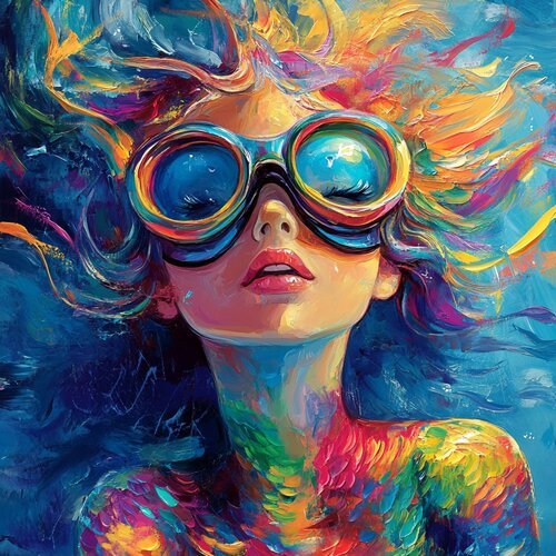 The Girl's Ocean Dream von Lucy Moon, Digital kaufen auf Singulart