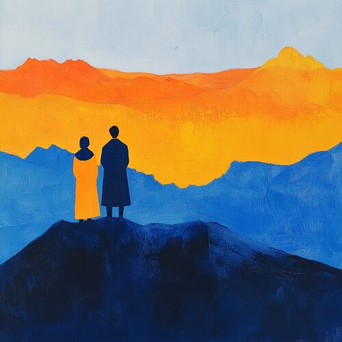 Silence between him and her van Lucy Moon, Digitaal te koop op Singulart