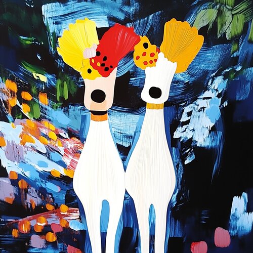 Joyful Dogs of the Dreamscape di Lucy Moon, Digitale in vendita su Singulart