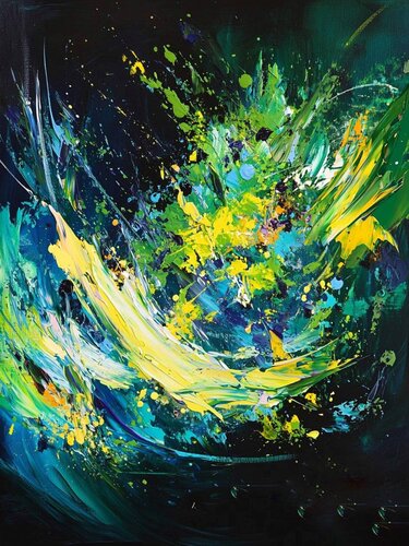 Dance of cosmic stars in the night di Lucy Moon, Digitale in vendita su Singulart