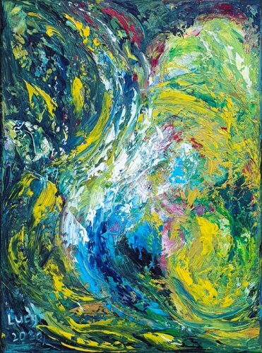 Vortex of Vibrance di Lucy Moon, Pittura in vendita su Singulart
