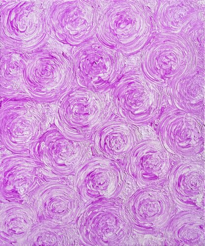 Purple Sugar Petals de Lucy Moon, Pintura a la venta en Singulart