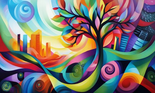 When Nature Embraces the Metropolis di Lucy Moon, Digitale in vendita su Singulart