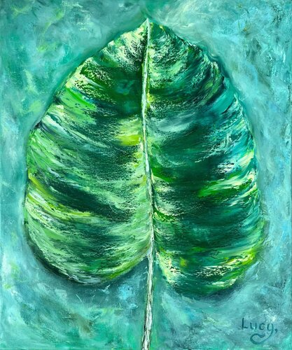 Emerald Breath of the Rain von Lucy Moon, Malerei kaufen auf Singulart