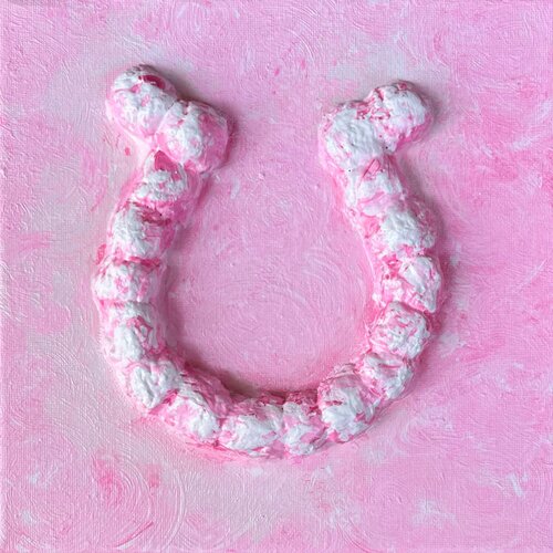 Horseshoe of the gentle energy of love van Lucy Moon, Schilderij te koop op Singulart