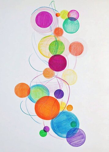 Winter Dance of Bright Snowflakes van Lucy Moon, Digitaal te koop op Singulart