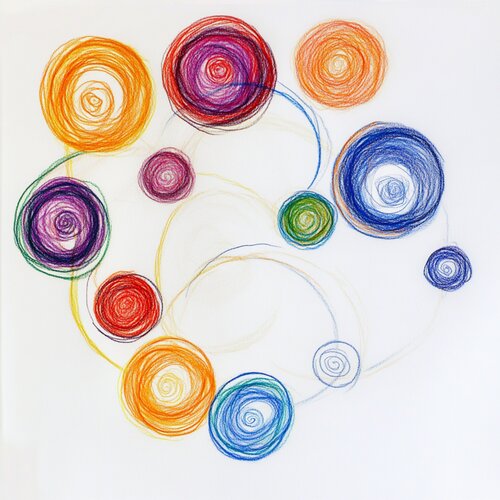 Snowfall of Bright Thoughts di Lucy Moon, Digitale in vendita su Singulart