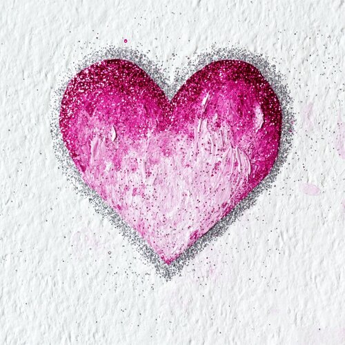 Pink Velvet Heart di Lucy Moon, Digitale in vendita su Singulart