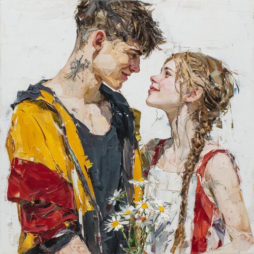 Different Languages, One Heartbeat van Lucy Moon, Digitaal te koop op Singulart