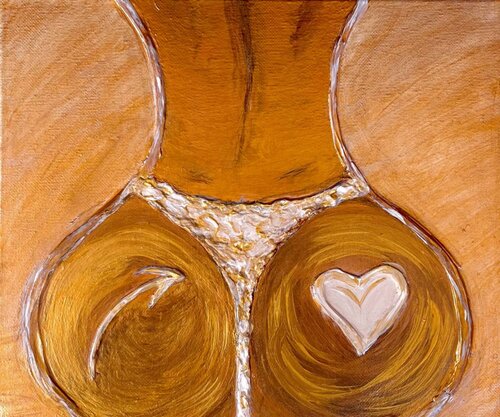 A Beautiful Girl with Cupid's Arrow di Lucy Moon, Pittura in vendita su Singulart