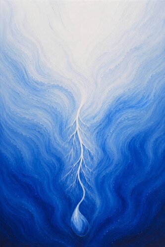 Light Retreating into the Depths of Blue par Lucy Moon, Digital en vente sur Singulart