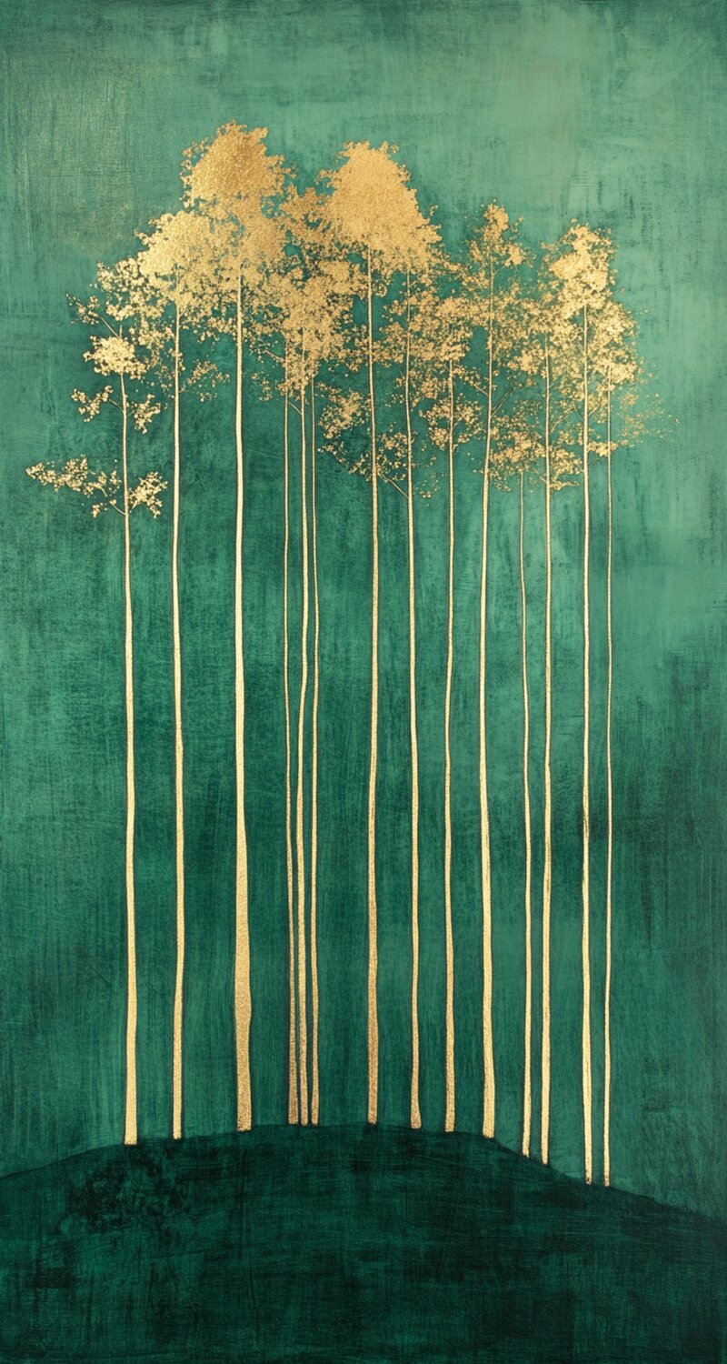 Golden twilight in a golden forest Lucy Moon