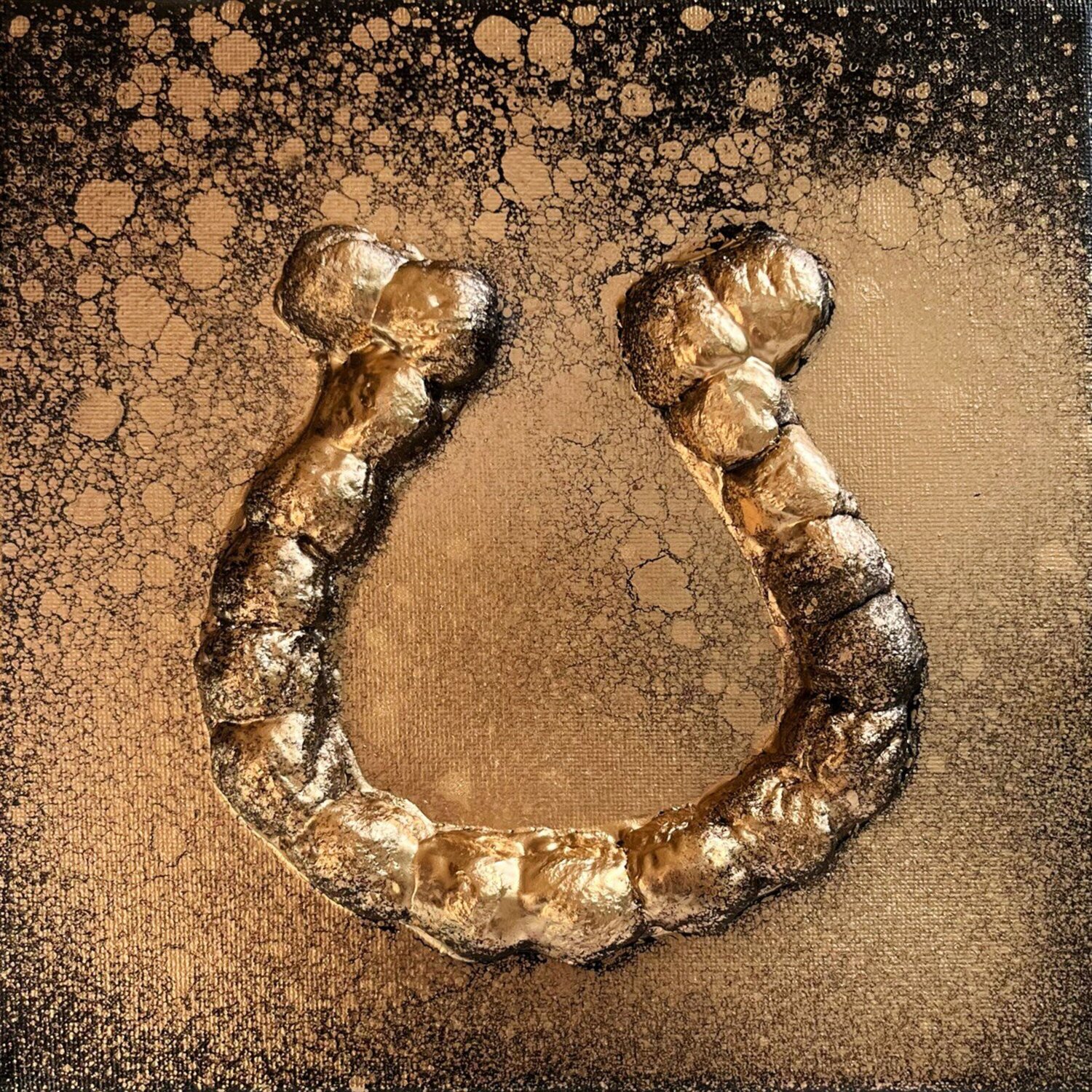 Horseshoe of Prosperity, Bringing Treasures Lucy Moon Originalgemälde zu verkaufen