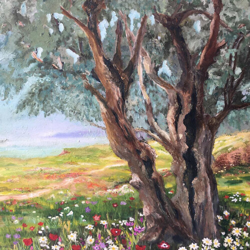 landscape 9 de Dilek Özçelik, Pintura a la venta en Singulart