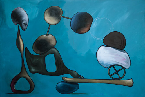 Fishing for a dream von Theo Overgaauw, Malerei kaufen auf Singulart