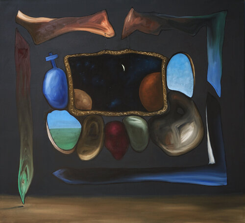 Moon over Parador by Theo Overgaauw, 회화 for Sale on Singulart