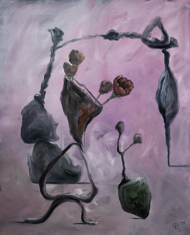 Still life with flowers 2 Theo Overgaauw