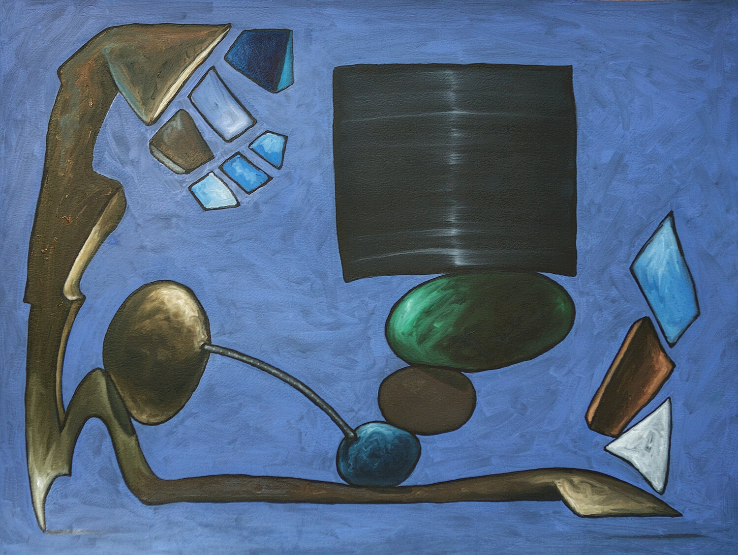 Untitled ( 4 ) Theo Overgaauw Originalgemälde zu verkaufen