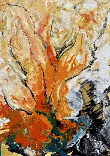 Fleur de feu van NATALIA LALETINA, Schilderij te koop op Singulart