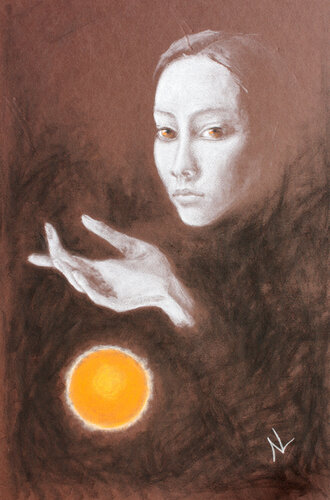 "Le jeu. Entre passé et futur." by NATALIA LALETINA, Work on Paper for Sale on Singulart