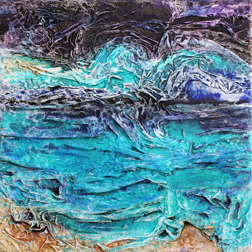 Mer froissée de NATALIA LALETINA, Pintura a la venta en Singulart