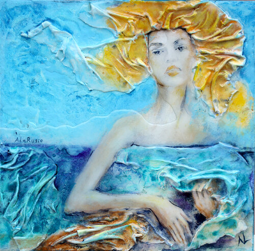 " Dans l'eau. Éveil." von NATALIA LALETINA, Malerei kaufen auf Singulart