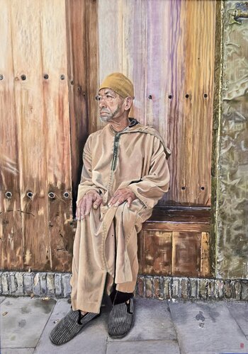 El guardián de los secretos di Sylvianne Blum, Pittura in vendita su Singulart