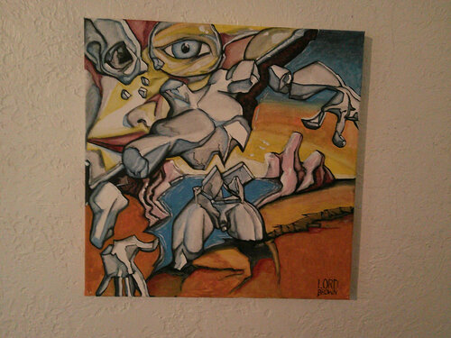 Requiem of a broken man di Wayne Brown, Pittura in vendita su Singulart