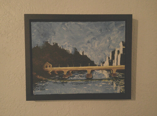 bridge the gap di Wayne Brown, Pittura in vendita su Singulart