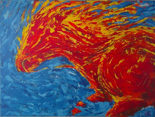 Burn Wild di Wayne Brown, Pittura in vendita su Singulart