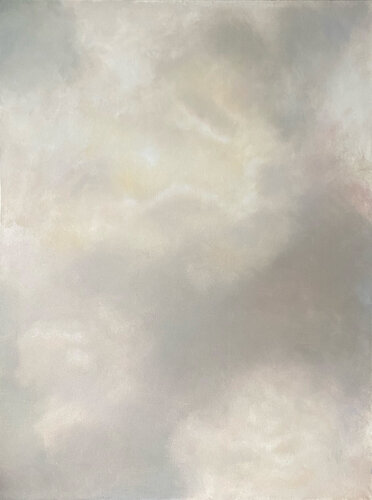 Door to Heaven – Atmospheric Abstract Painting of Light and Threshold de Isabella D'Elia, Pintura a la venta en Singulart