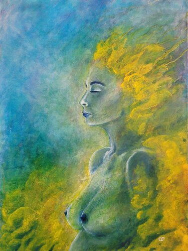 Pachamama von Christiane Tabord Deillon, Malerei kaufen auf Singulart