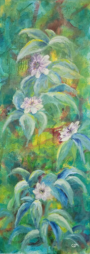 Fleurs passion von Christiane Tabord Deillon, Malerei kaufen auf Singulart