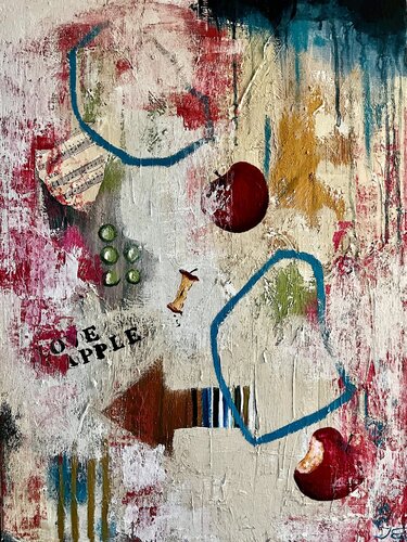 Love Apple by Jeannette Reupke, Painting for Sale on Singulart