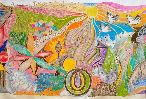 Wildgänse ziehen. di Sandra Haase, Pittura in vendita su Singulart